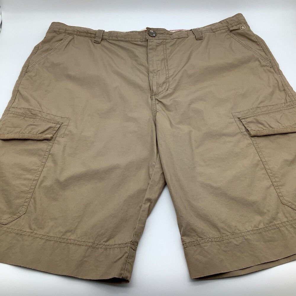 Converse One Star Mens Poplin Cargo Shorts Tan Size 40 NWT